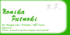 monika putnoki business card